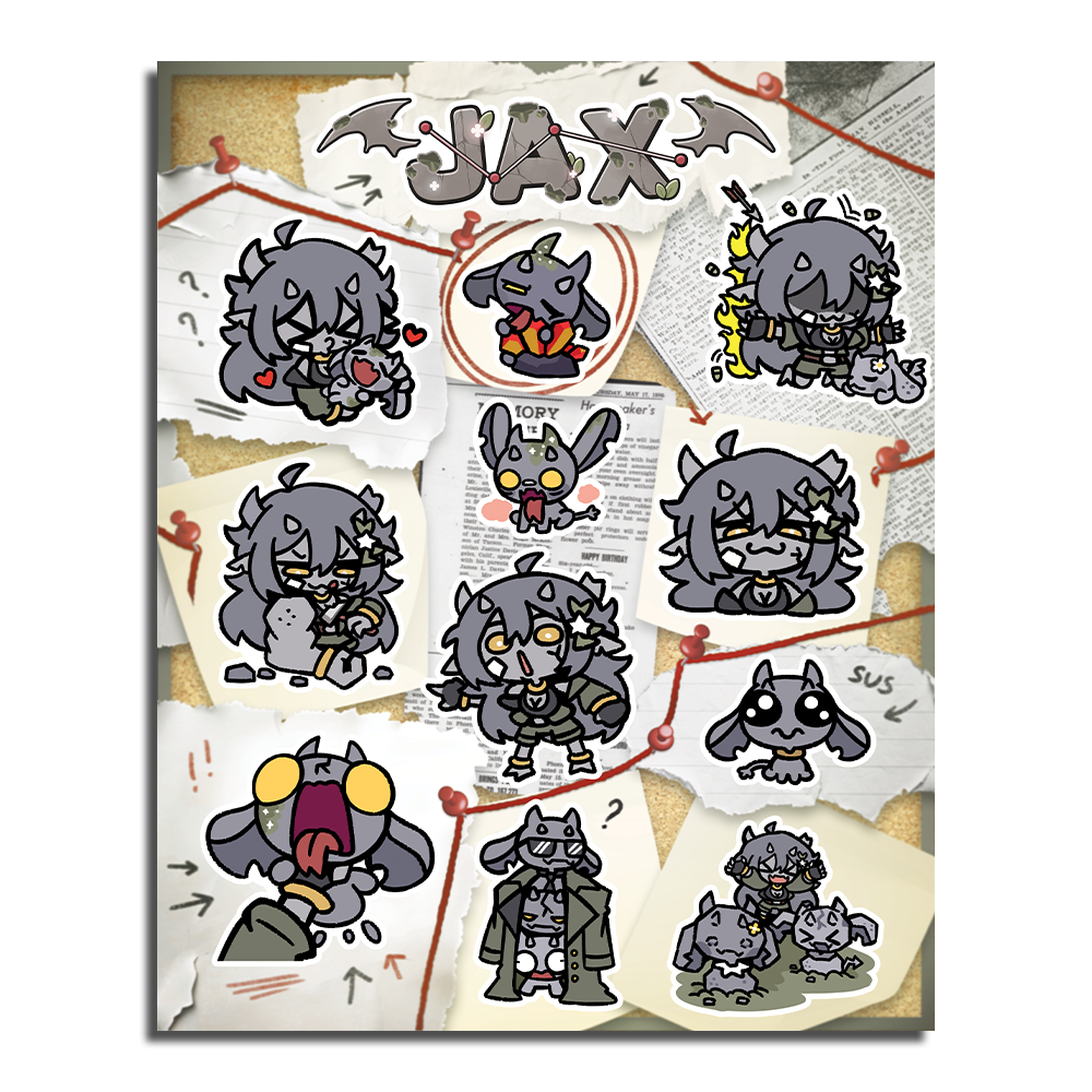 Jax | Tampered Evidence - Sticker Sheet