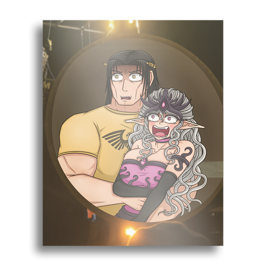 Easty | Slaanesh and Big E Concert Scandal - Art Print